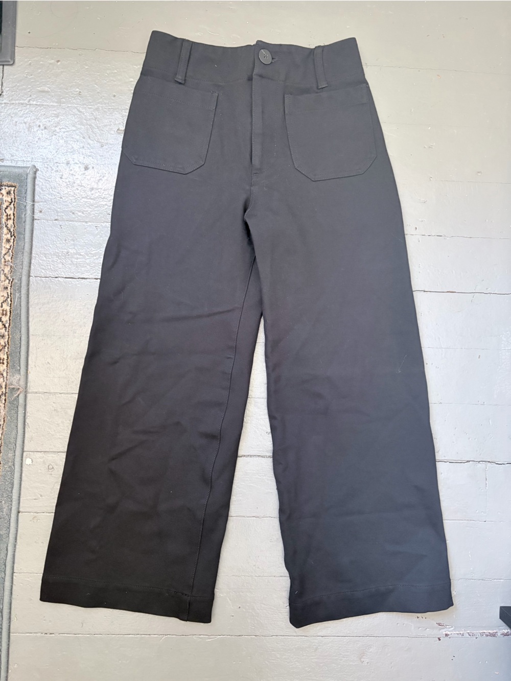 Maeve Colette Anthropologie Black Cropped Ankle Pants